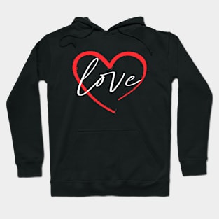 love wıth heart Hoodie